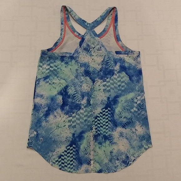 Ivivva Blue Patterned Activity Tank Top Size 10 - Picture 4 of 9